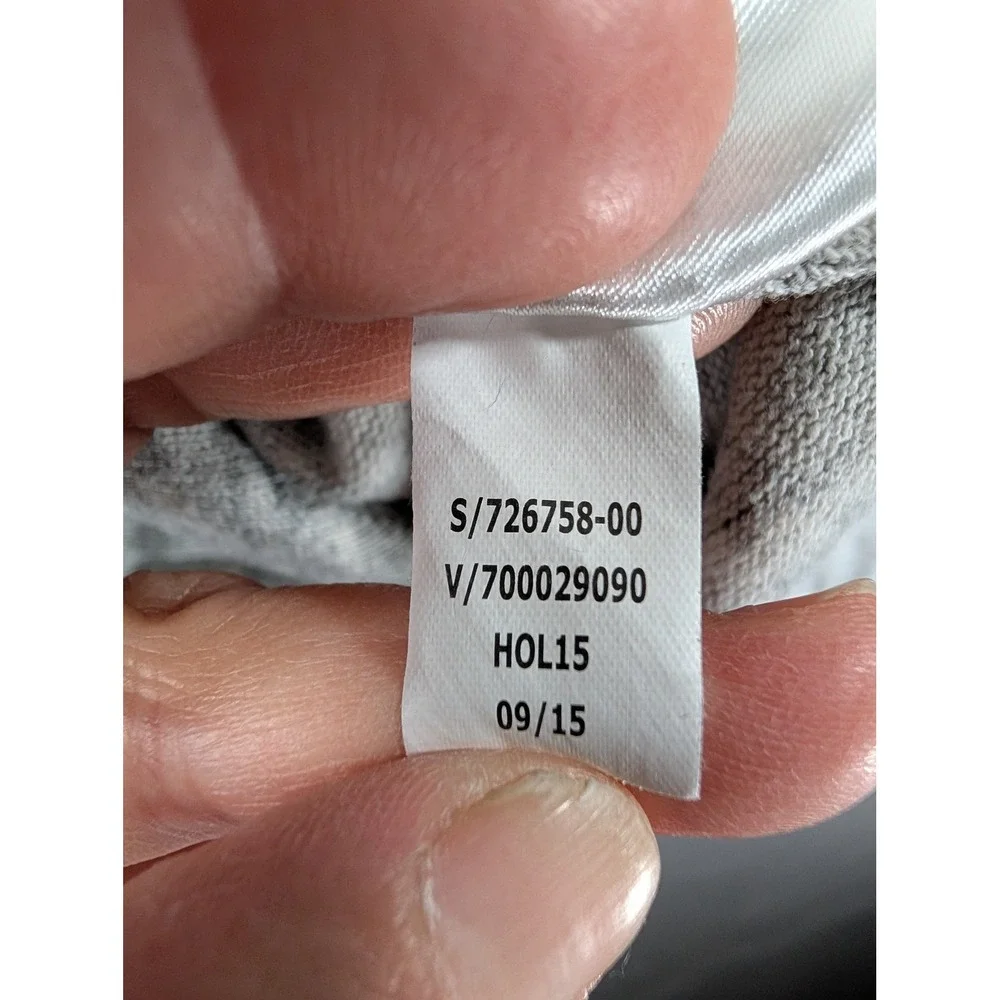 Banana Republic Mens Gray Full Zip Knit Hoodie Sweater Size XL Heathered 5901